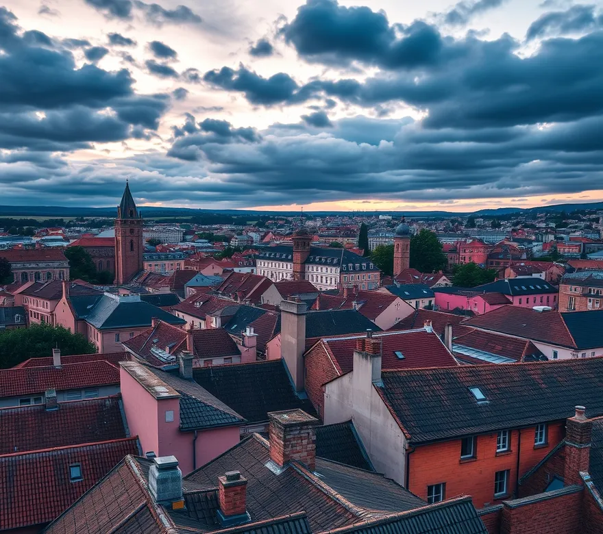 Façades et toits de Toulouse en Haute-Garonne