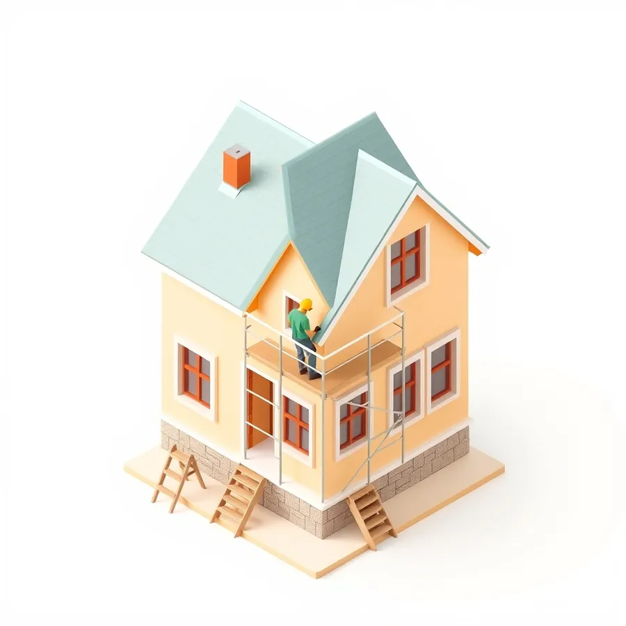 Ravalement de façade d’une maison en Haute-Garonne — illustration